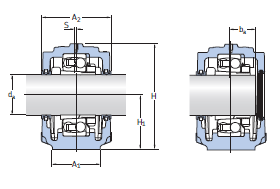 SAF C2515 plummer block+C2215K Bearing