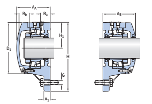 SBDD 3234 C Plummer block+23234K Bearing