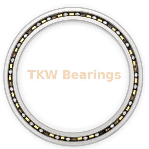 KD100AR0 Lightweight thin section bearing designed for aerospace radar with hollow-center cable routing.