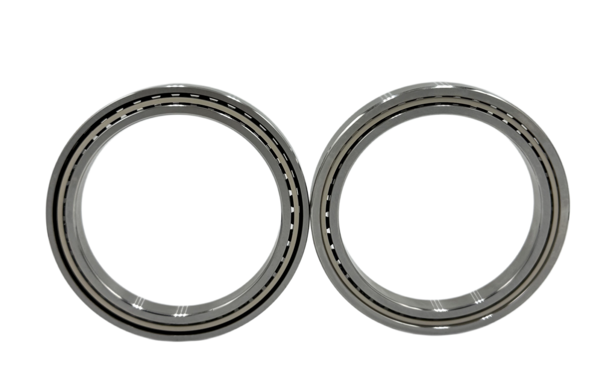 Thin Section 440C Hybrid Angular contact ball bearings 71914